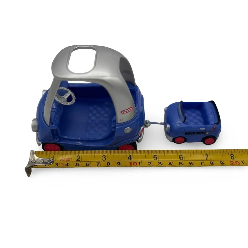 Little Tikes LOL Surprise! Music Tour Cozy Coupe Blue Union Jack Toy Car Trailer